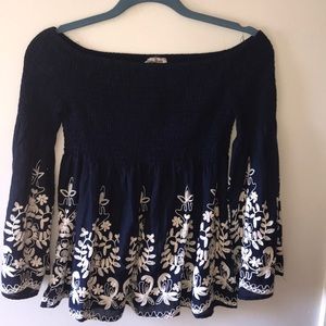 navy blue blouse